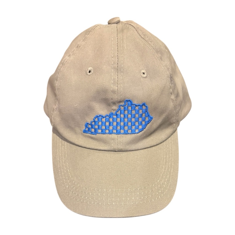 Women’s Gray Cap with Blue Embroidery